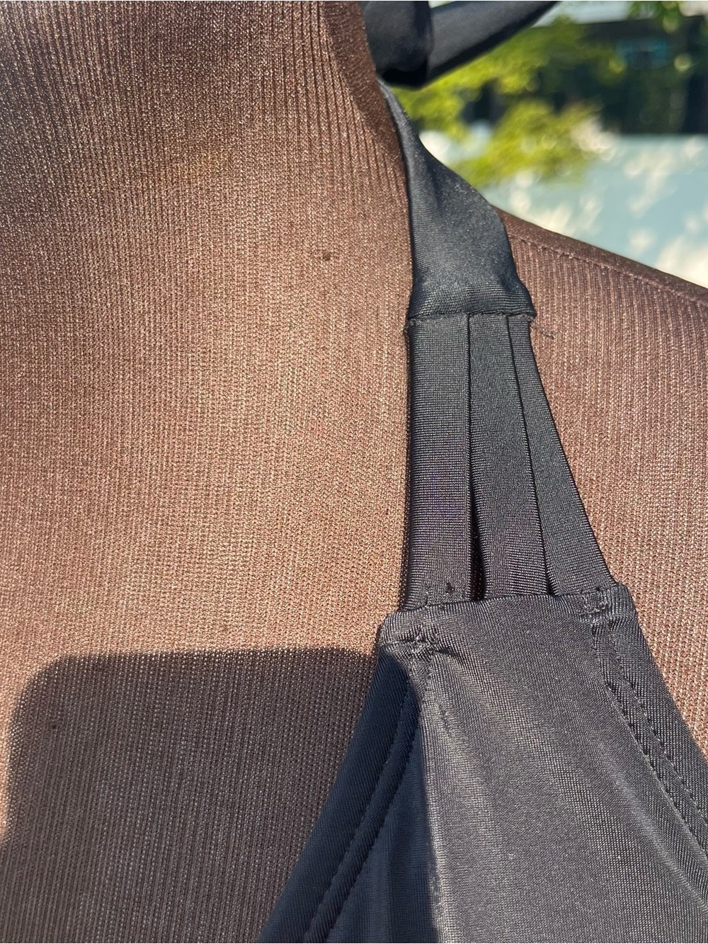 Swimsuits For All Black Beach Babe Triangle Bikini Top Sz 10 NEW Summer Vacation - Picture 5 of 6